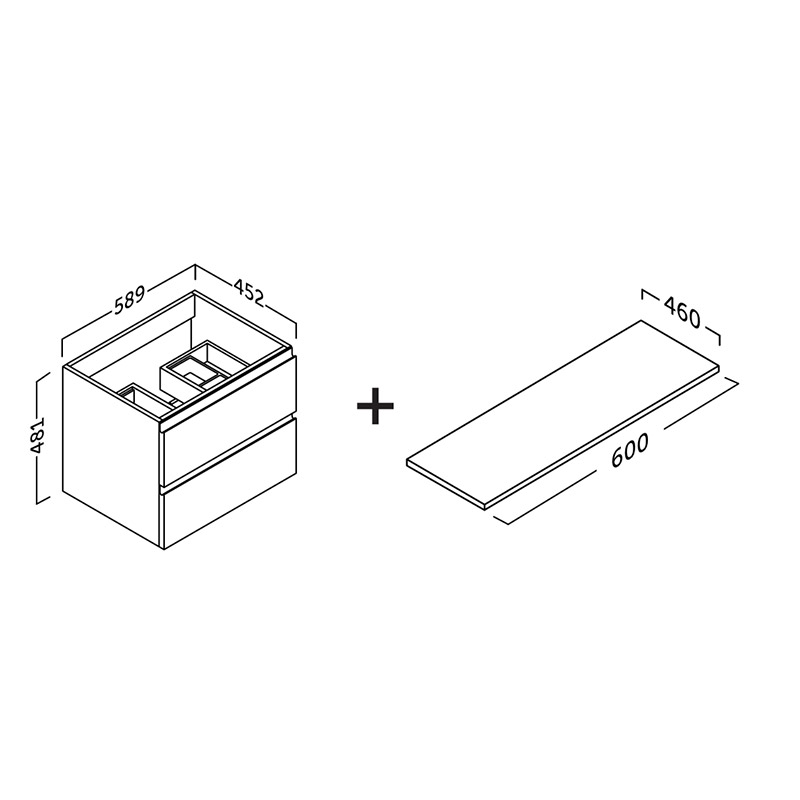 Viena Modular 60 cm széles alsószekrény - Image 2