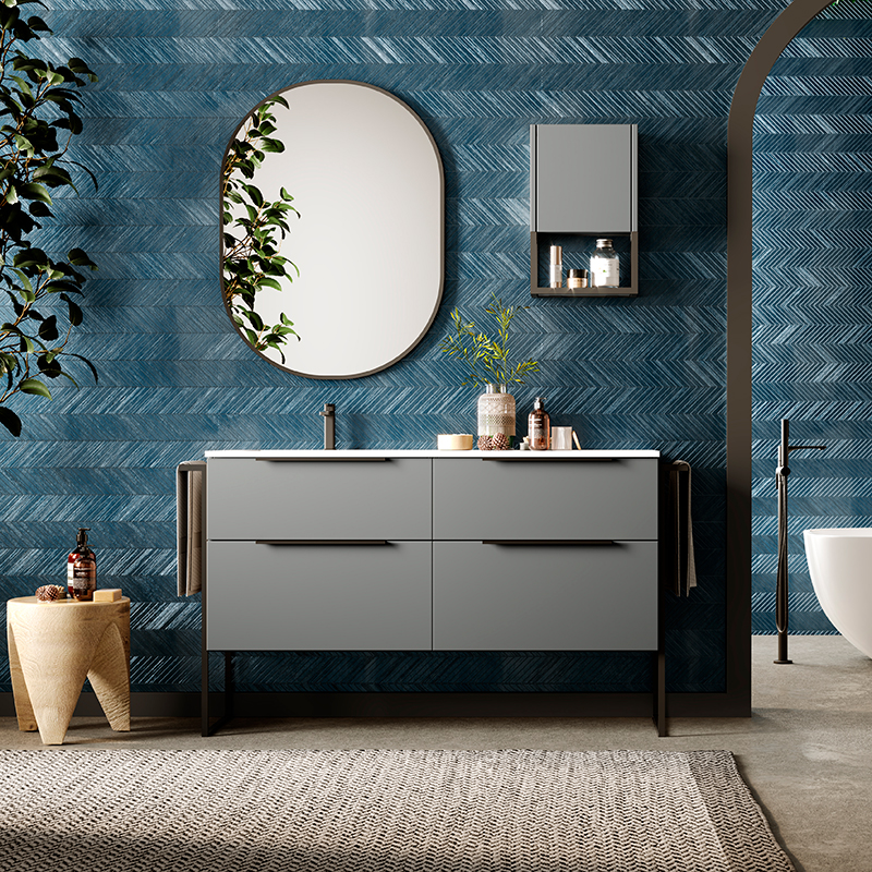 Galsaky Industrial 140 cm széles alsószekrény (70+70)