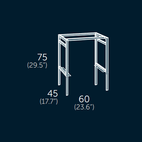 Kirk 60 cm széles álló keret - Image 3