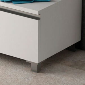 Albufera 6,3 cm magas matt króm szekrényláb